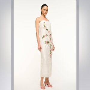 Elegant Floral Embroidered Dress